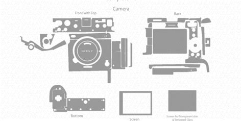 Sony FX3 Camera Skin CutFile Vector Template Full Wrap SVG — VecRas