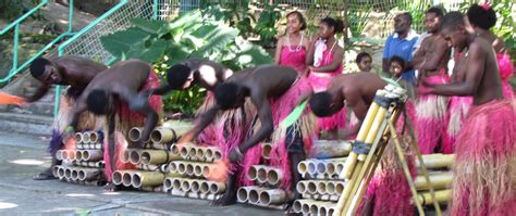 Indigenous music in Papua New Guinea: rubber thongs and bamboo tubes