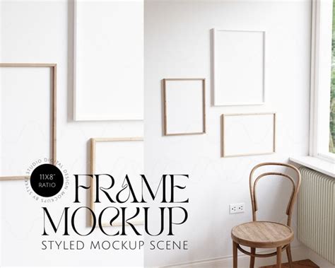 Frame Mockup Bundle Set of Frame Mockups 8x11 Ratio | Etsy