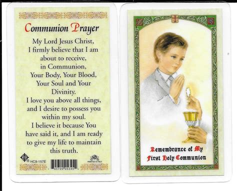 First Communion Prayers For Kids