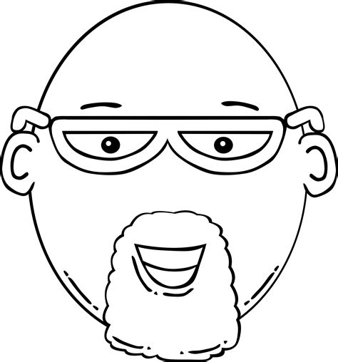 Clipart - Man Face Cartoon