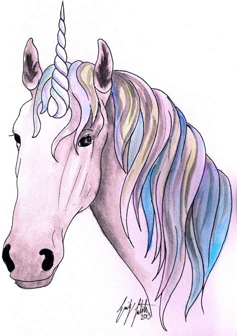 25+ Realistic Unicorn Drawing - Rafacaturrofiasih