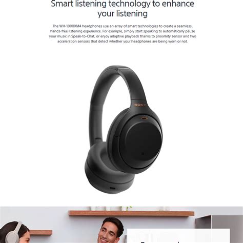 Sony Wireless Headphones WH-1000XM4 / WH1000XM4 / XM4 Noise Cancelling ...