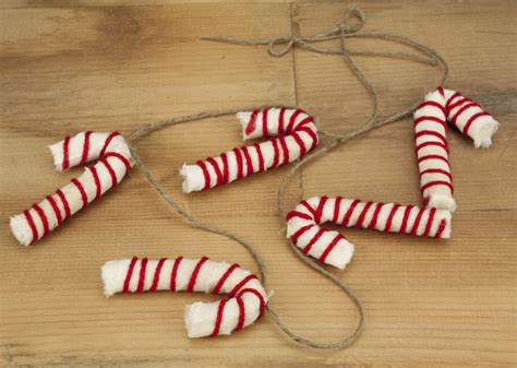 Candy Cane Garland - Peppermint - Length 36" | orangedogcrafts.com