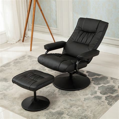 NEW Executive Faux Leather Seat Chair Recliner Swivel Furniture with ...