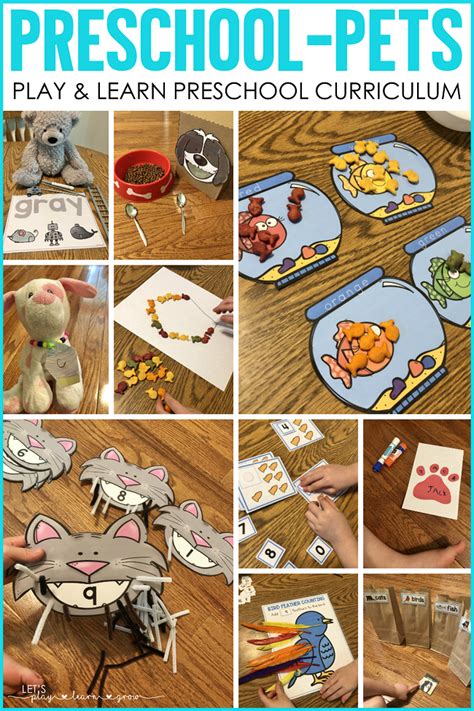 Pet Themed Preschool Activities | Lets Play.Learn.Grow