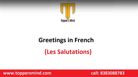 Greetings in French Language with Translation and pronunciation