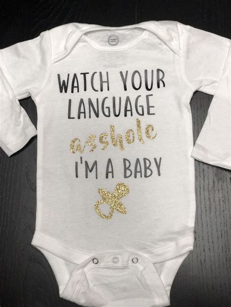 Funny baby onesie @craftsbyjacci www.facebook.com/craftsbyjacci Baby Shirts, Baby Onesie ...