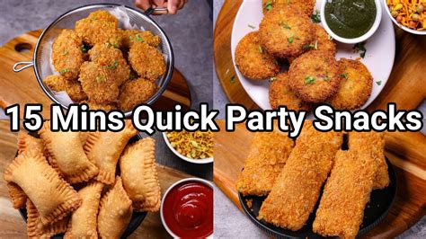 15 Mins Quick & Easy Budget Party Starter Snacks Recipes | 4 Must-Try ...