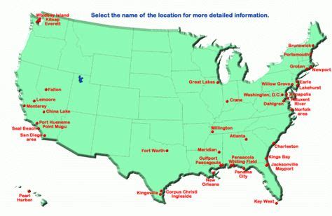 United States Navy Base Map