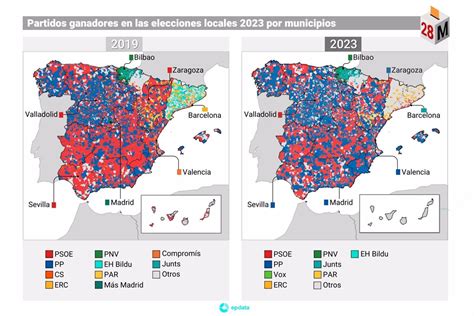 Mapa de resultado de las elecciones municipales 2023, quién ha ganado ...