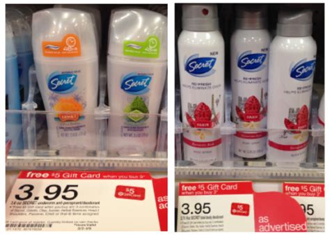 Target: Secret Deodorant & Body Spray only $.60 each | All Things Target