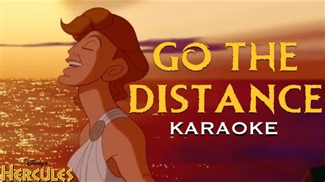 GO THE DISTANCE Karaoke | Hercules - YouTube