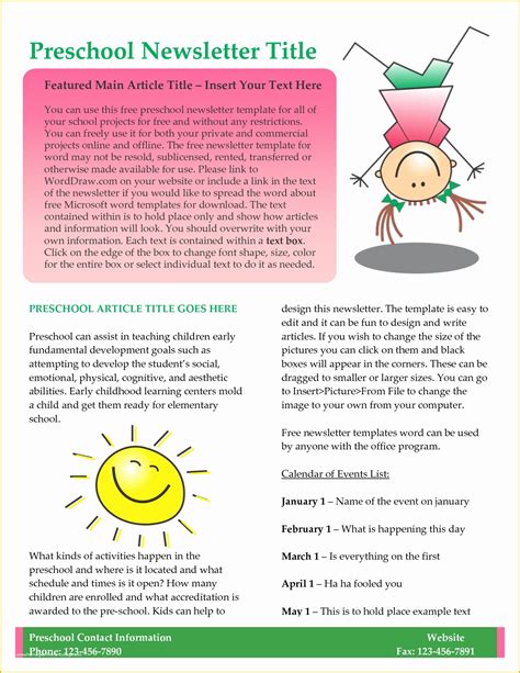 Free Newsletter Templates Of Kaymbu Blog – Insights for Effective School Home ...