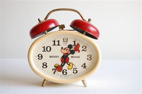 Mickey Mouse Vintage Alarm Clock by thelittlebiker on Etsy