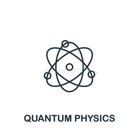 Quantum Physics icon from science collection. Simple line element Quantum Physics symbol for ...