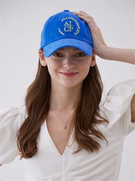 Round Logo Ball Cap (Blue) - 하고
