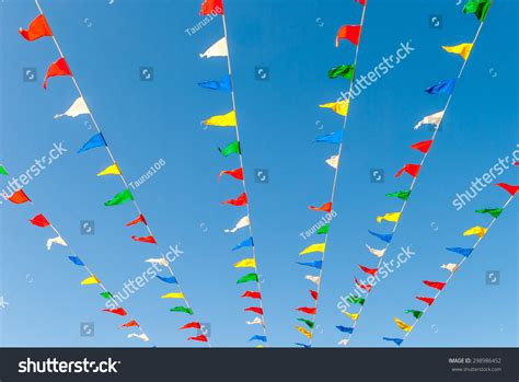 Flag Banners Blowing Wind Flapping Flags Stock Photo 298986452 ...