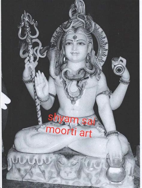 White Painted Marble Shiv Sankar Statue, For Worship, Size: 18 Inches at Rs 31000 in Jaipur