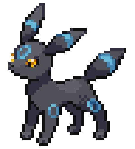 shiny umbreon sprite for a friend! by attackingdark on DeviantArt