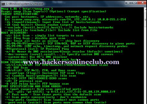 NMAP (Network Mapping) Cheat Sheet - Hackers Online Club (HOC)