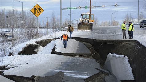 Alaska earthquake: Photos show damage to roads, businesses in and ...