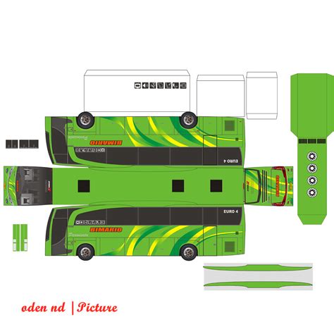 Papercraft Bus - Rumahbis