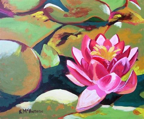 lotus blossom | Lotus painting, Painting, Asian art