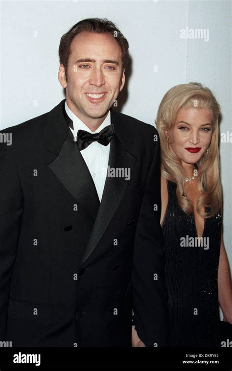 Nicholas cage lisa marie presley actor elvis hi-res stock photography ...