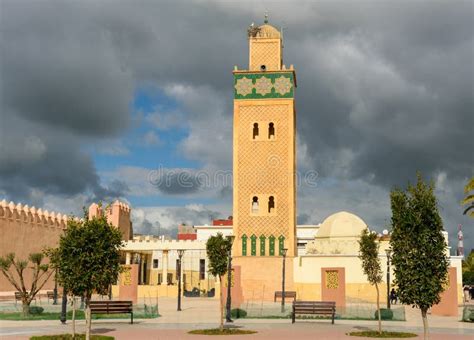 Sidi El Ghamli Mosque in Settat. Morocco Stock Photo - Image of nest ...