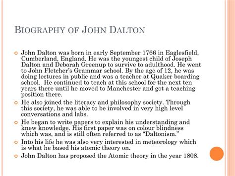 PPT - John Dalton PowerPoint Presentation, free download - ID:2811196