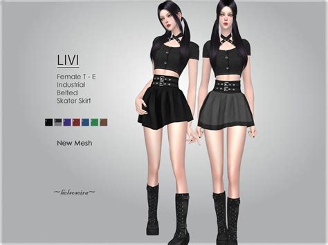 Helsoseira's LIVI - Mini Skirt | Mini skirts, Sims 4 mods clothes, Hoodie mini dress