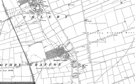 Old Maps of Boothby Graffoe Low Fields, Lincolnshire