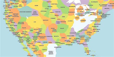 Happy Indigenous Peoples Day! (Map of US indigenous tribe regions ...