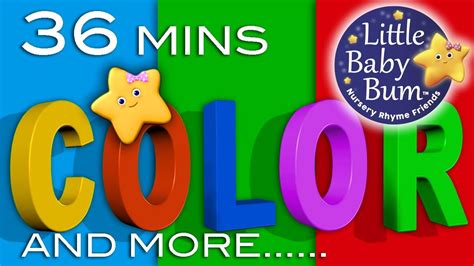 Color Songs | Plus More Children’s Learning Songs | 36 Minutes Compilati... | Color songs, Baby ...