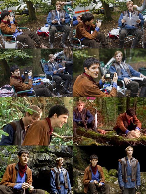 Merlin - Behind the Scenes - Merlin on BBC Fan Art (10104426) - Fanpop