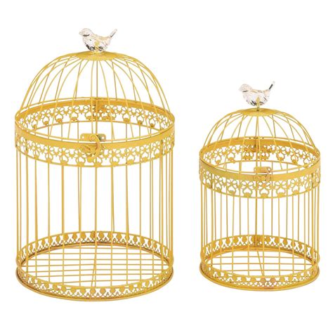 Woodland Imports 55268 Unique and Attractive Acrylic Bird Cages - Set of 2 | Bird cage decor ...