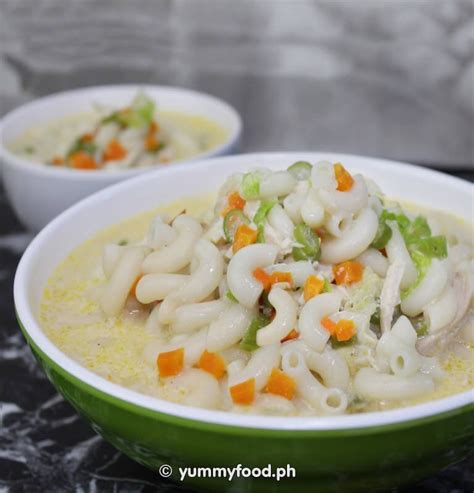 Chicken Macaroni Soup Recipe » Yummy Food Ph