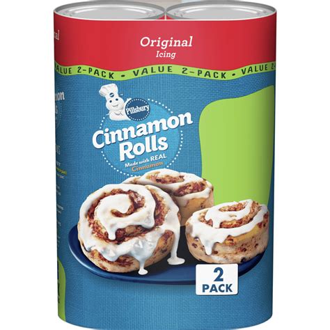 Pillsbury Cinnamon Rolls, 16 ct, 24.8 oz, 2 pack - Walmart.com - Walmart.com