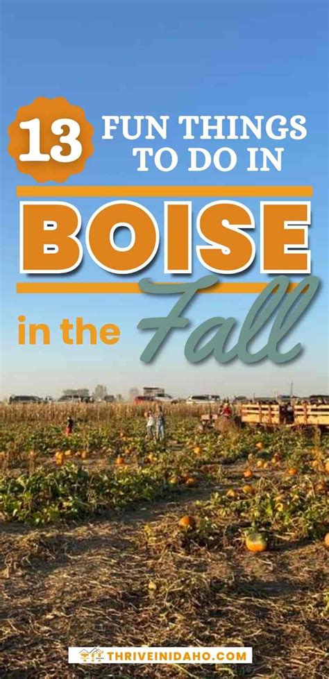 Boise In The Fall: 18 Fun Things To Do