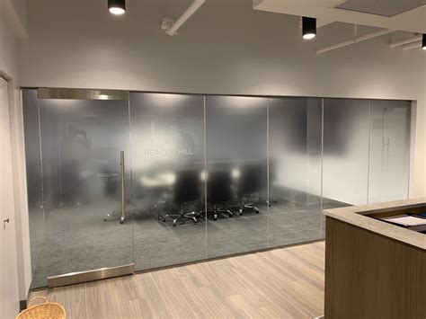 Decorative Glass Film Adds Conference Room Privacy at Boston Firm