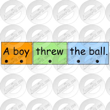 Sentence Picture for Classroom / Therapy Use - Great Sentence Clipart