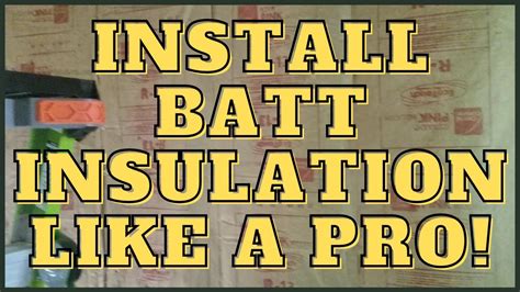 How To Install Batt Insulation in Walls - YouTube