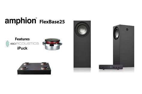 Amphion FlexBase25 uses IsoAcoustics iPuck