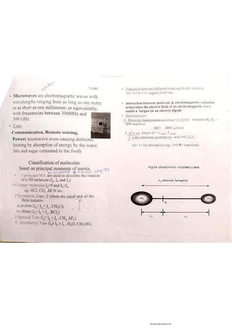 Rotational spectroscopy - Physical chemistry 1 - Studocu