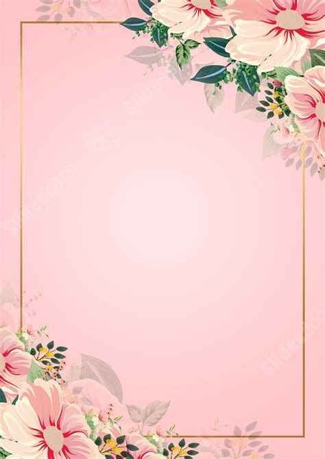 Beautiful Flower Frame Background Design - Infoupdate.org