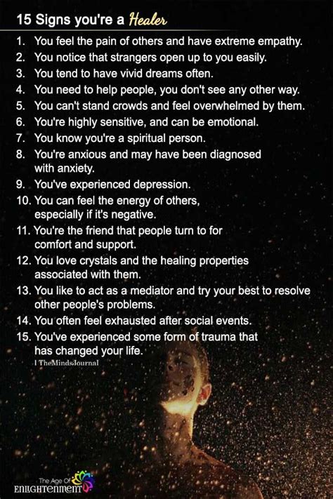 15 Signs You're A Healer | Spirituality, Healer quotes, Healer