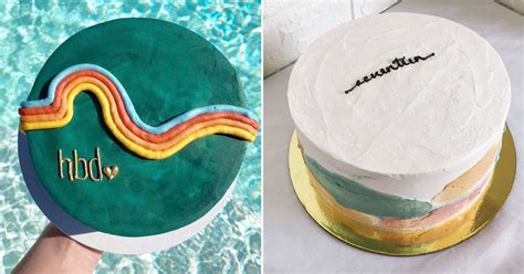 Korean Minimalist Cake Design Calendar Inspiration | Fun Cake Auto