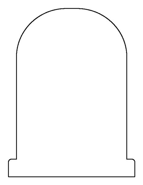 Printable Tombstone Template