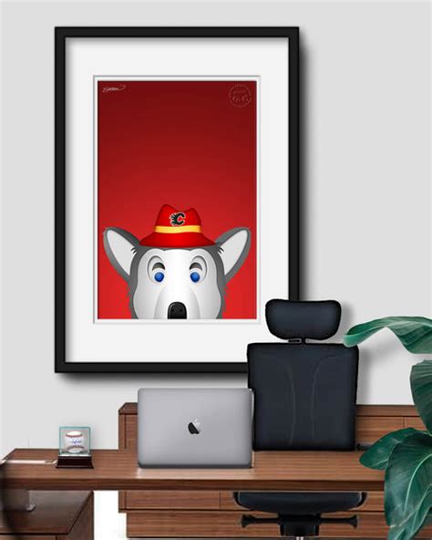 Minimalist Harvey The Hound Calgary Flames - S. Preston – S. Preston ...